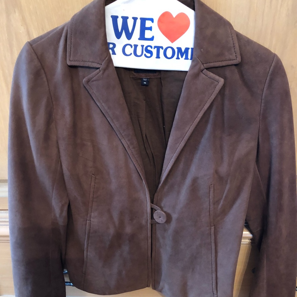 Faux suede jacket